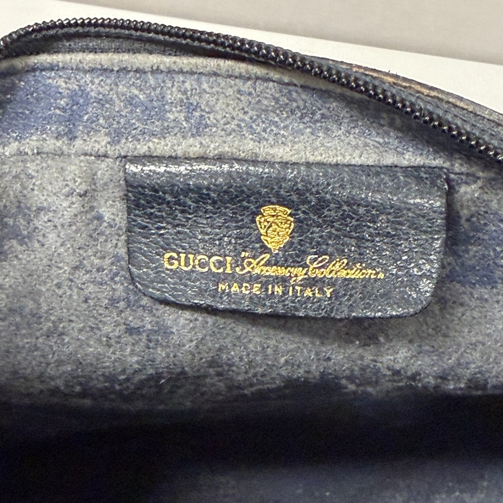 Gucci Blue Crossbody Bag with Red Stripe - Picture 11 of 15